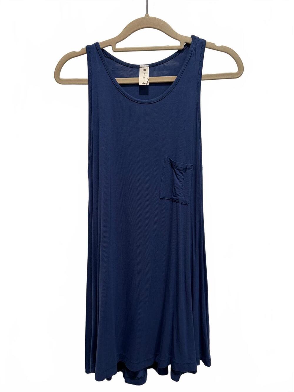MTS blue tunic tank, women's size small